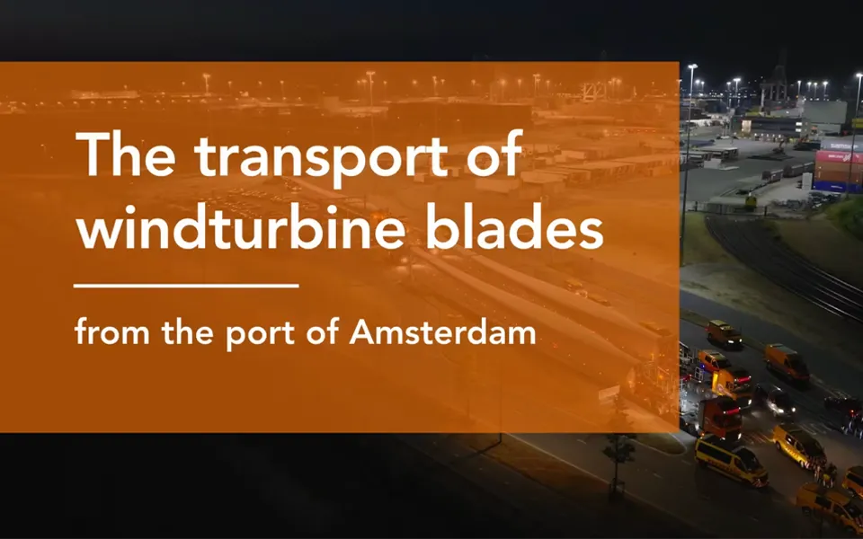 Transport windturbine blades