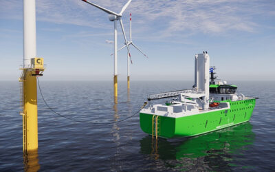 Damen introduces fully electric SOV with offshore charging