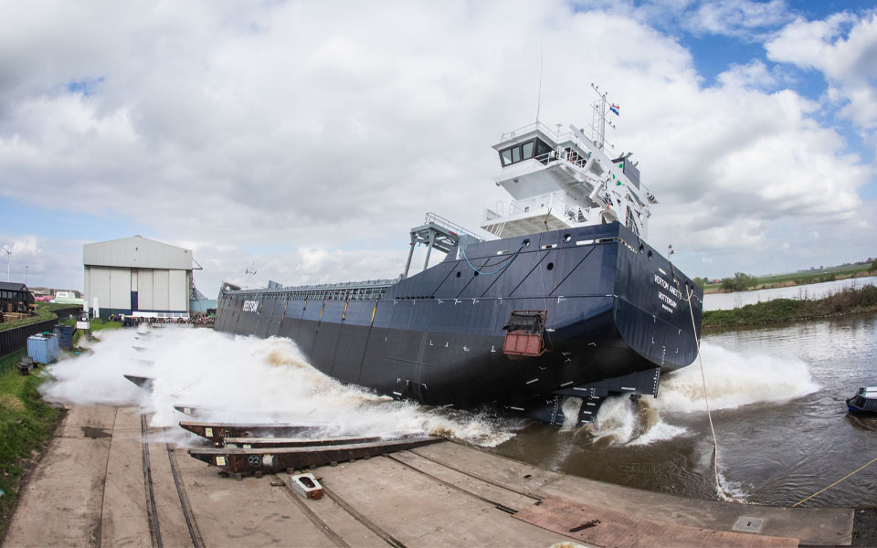 THECLA BODEWES SHIPYARDS SUCCESSFULLY LAUNCHES 7.280DWT VESSEL ‘VERTOM ANETTE’ FOR VERTOM GROUP