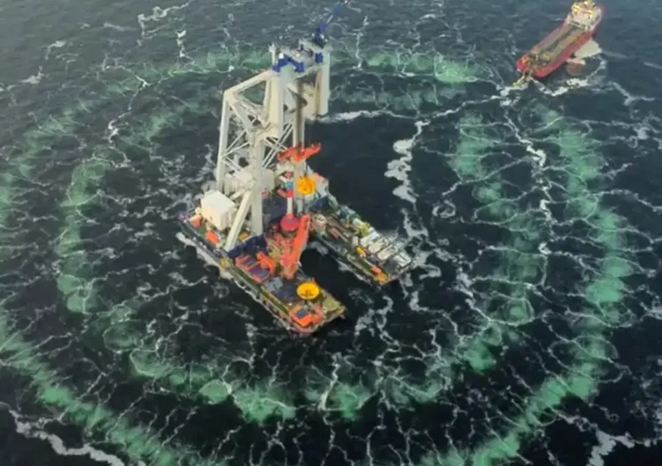 Van Oord voltooit met succes de installatie van monopiles bij het Windanker-offshorewindpark